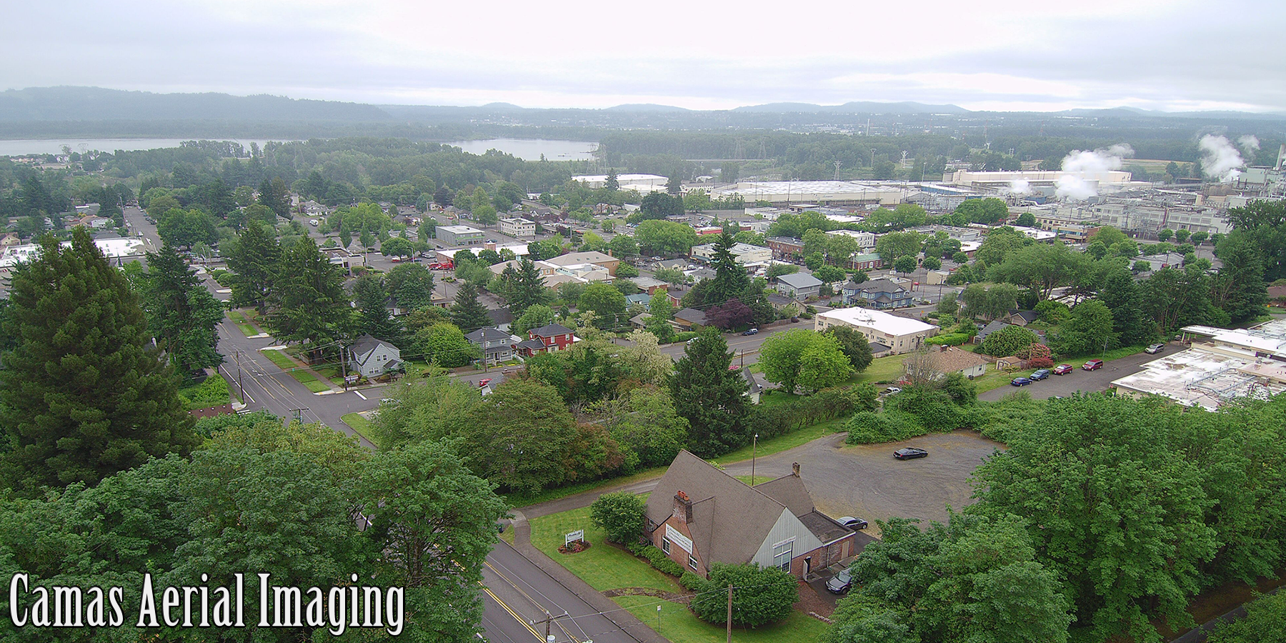 Camas, WA, from above